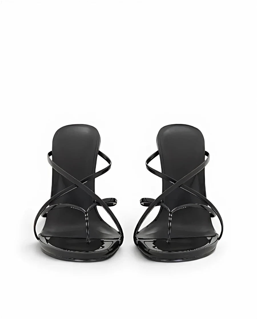 VELVET HEELS — BLACK