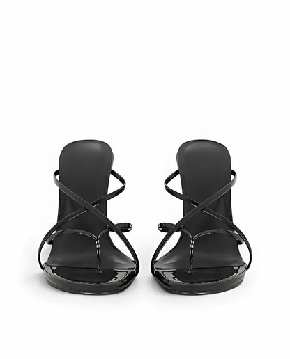 VELVET HEELS — BLACK